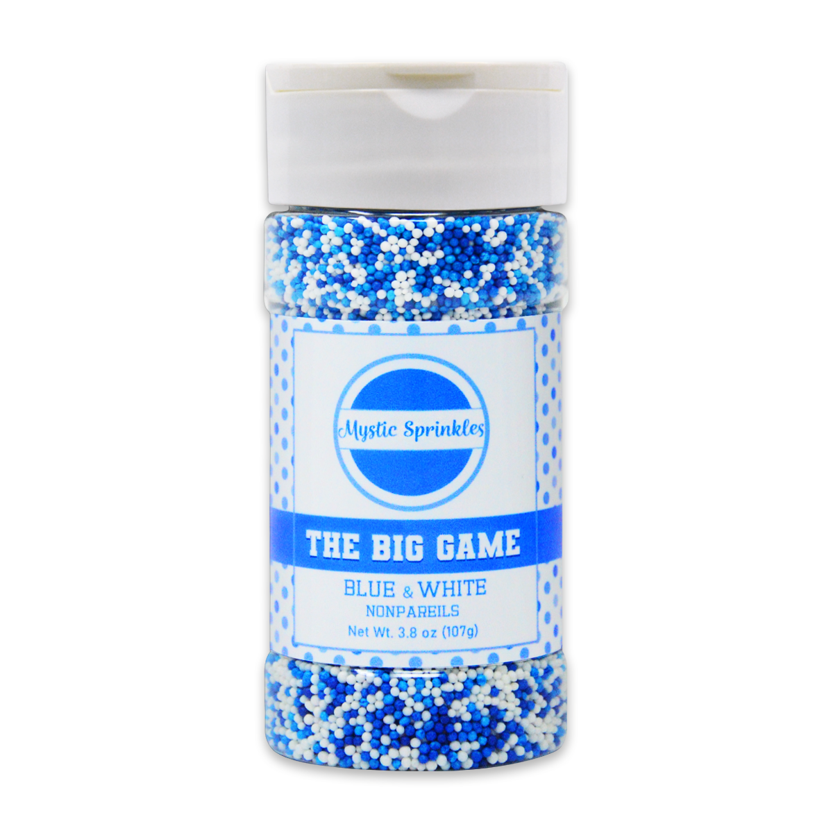 The Big Game: Blue & White Nonpareil Mix 3.8oz