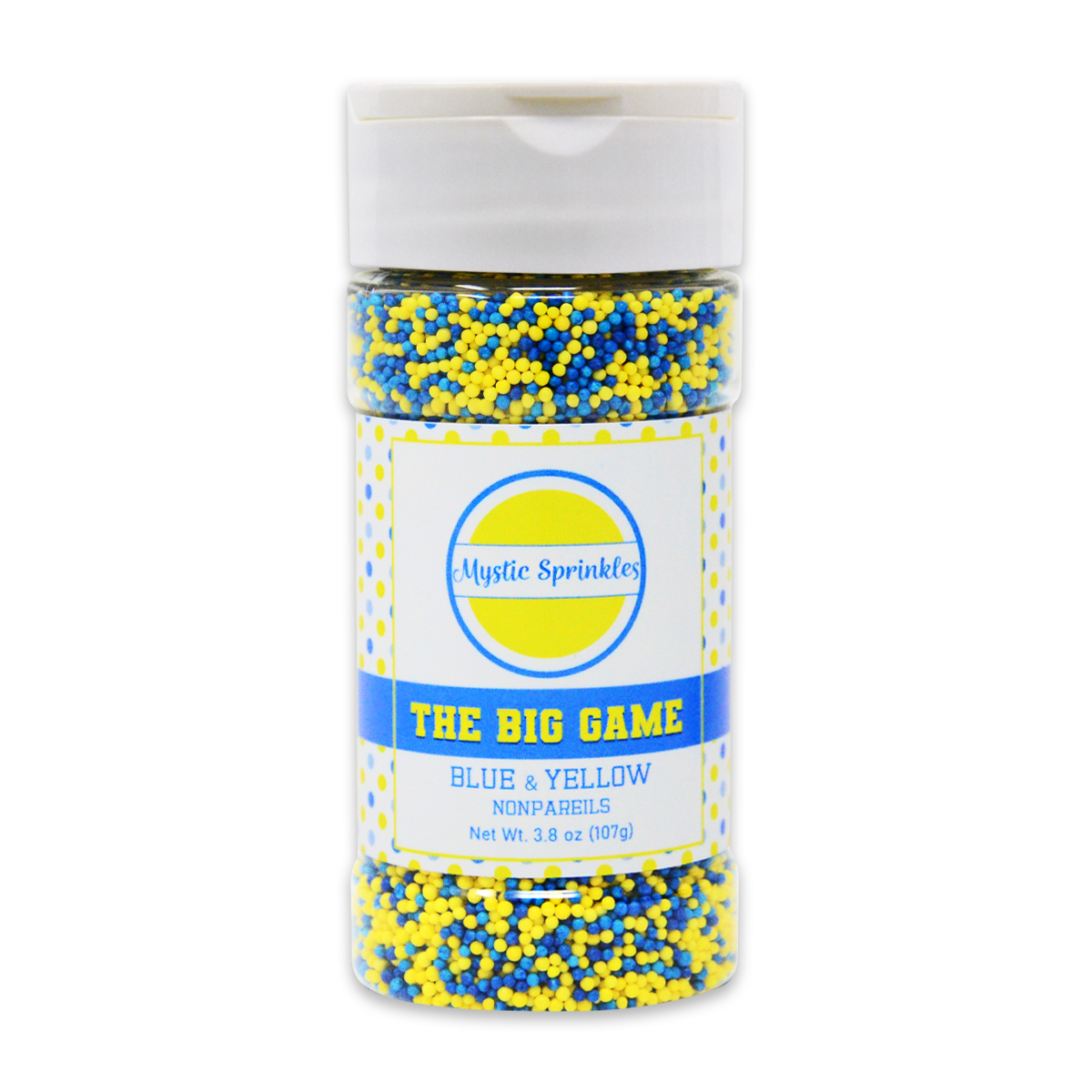 The Big Game: Blue & Yellow Nonpareil Mix 3.8oz