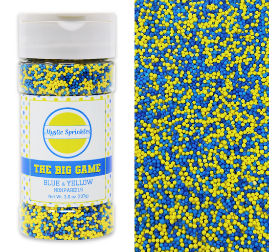 The Big Game: Blue & Yellow Nonpareil Mix 3.8oz