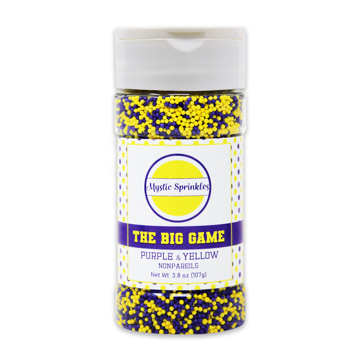 The Big Game: Purple & Yellow Nonpareil Mix 3.8oz