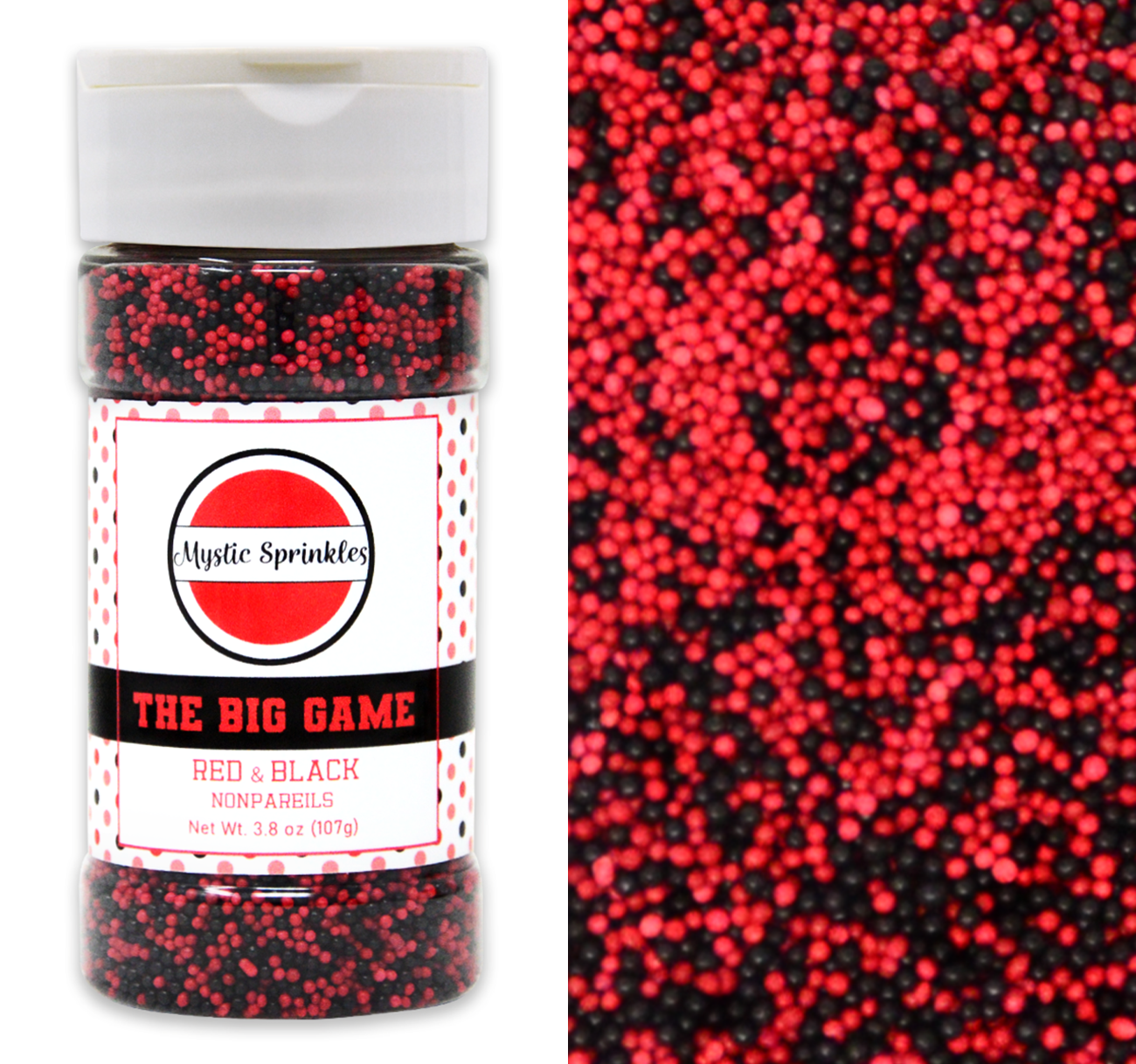 The Big Game: Red & Black Nonpareil Mix 3.8oz