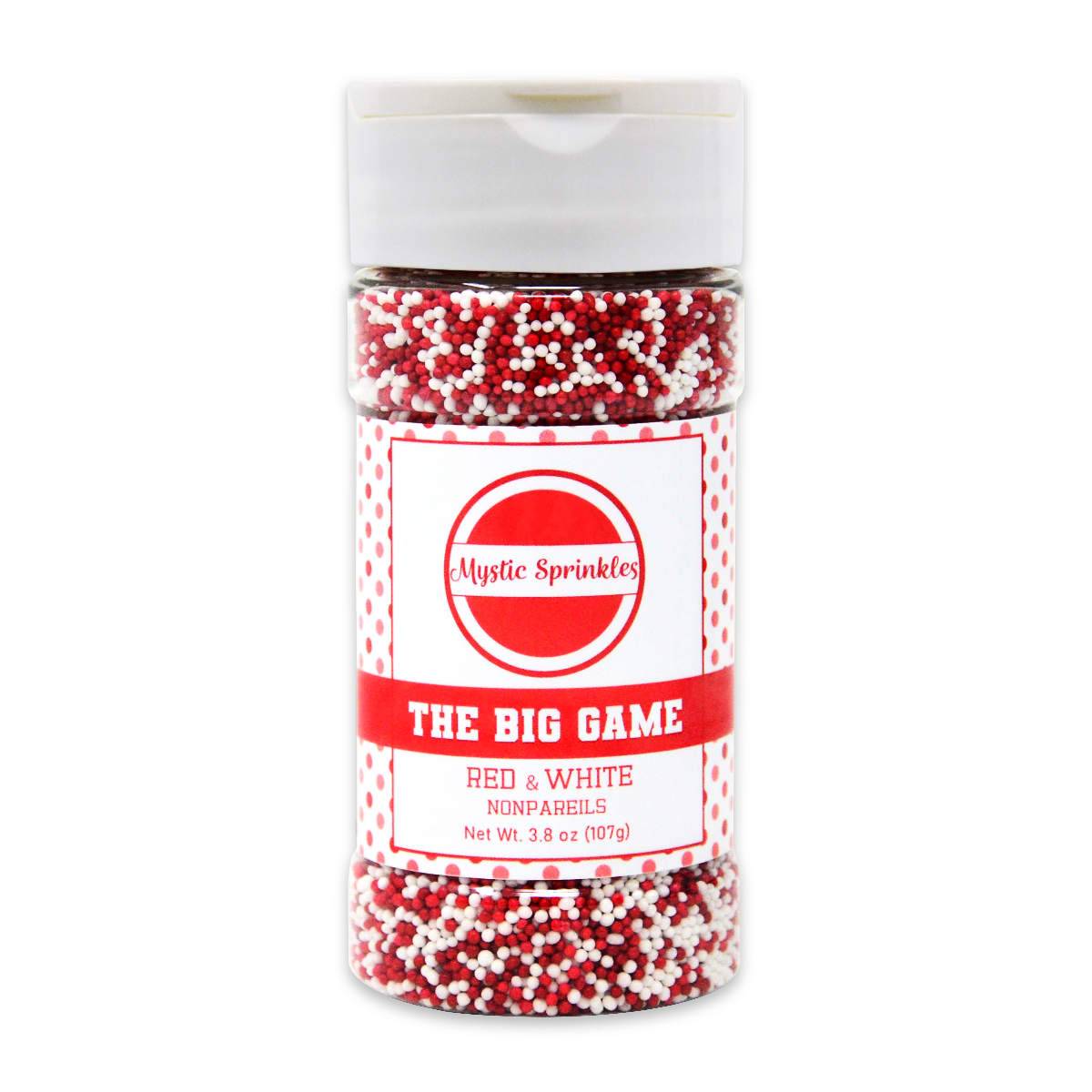 Load image into Gallery viewer, The Big Game: Red &amp;amp; White Nonpareil Mix 3.8oz
