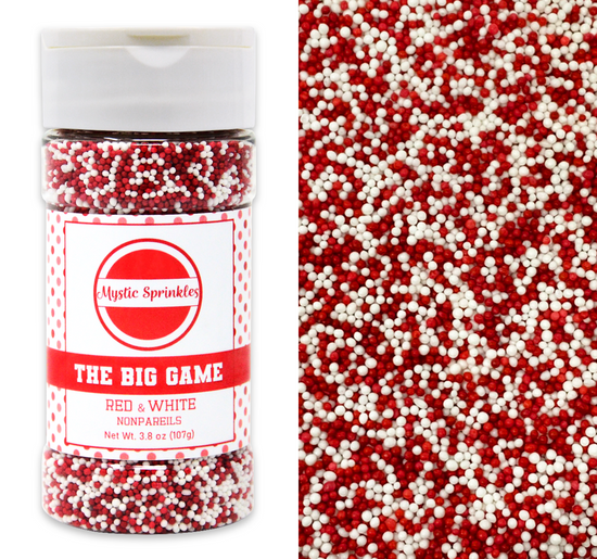 The Big Game: Red & White Nonpareil Mix 3.8oz