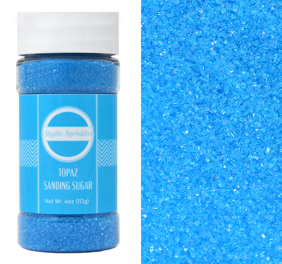 Topaz - Light Blue Sanding Sugar 4oz