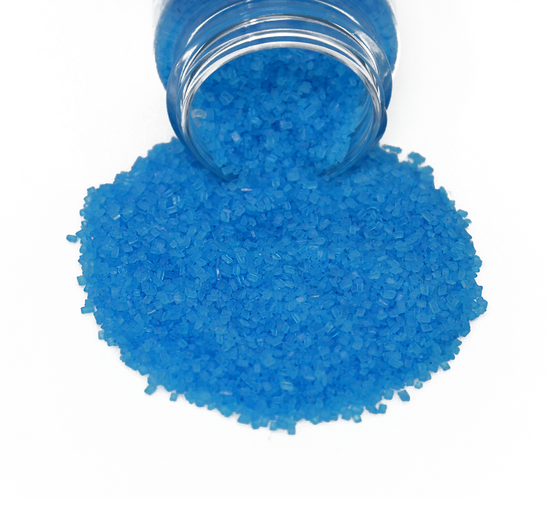 Load image into Gallery viewer, Turquoise - Blue Sugar Crystals 4.2oz Bottle
