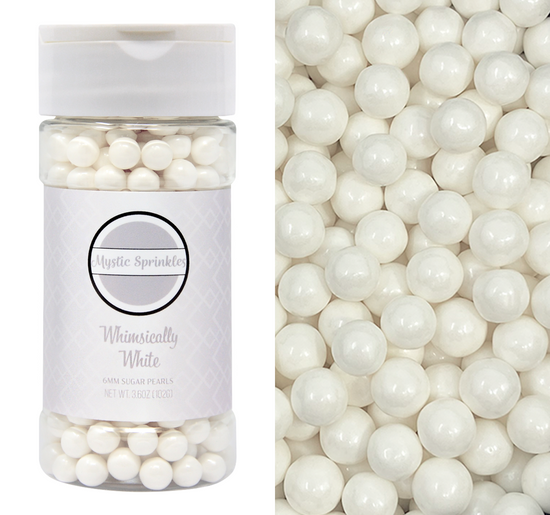 Whimsically White 6mm Sugar Pearls 3.6oz