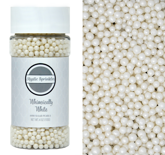 Wilton White Sugar Pearls Sprinkles - 5 oz jar