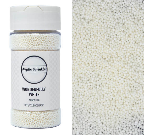 Load image into Gallery viewer, Wonderfully White Nonpareils 3.8oz Bottle
