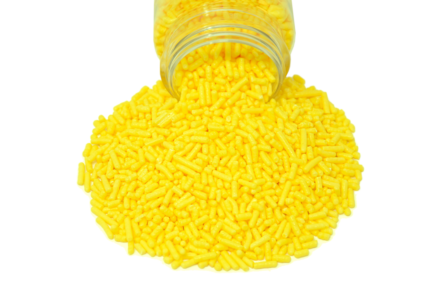 Load image into Gallery viewer, Yummy Yellow Jimmies Sprinkles 3oz Bottle

