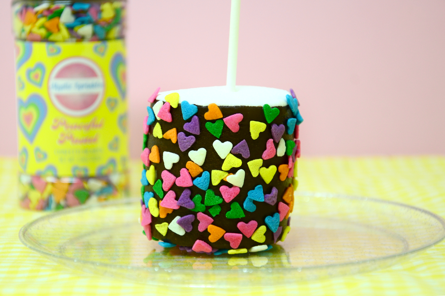 Peaceful Pastel Confetti Hearts 2.9oz Bottle