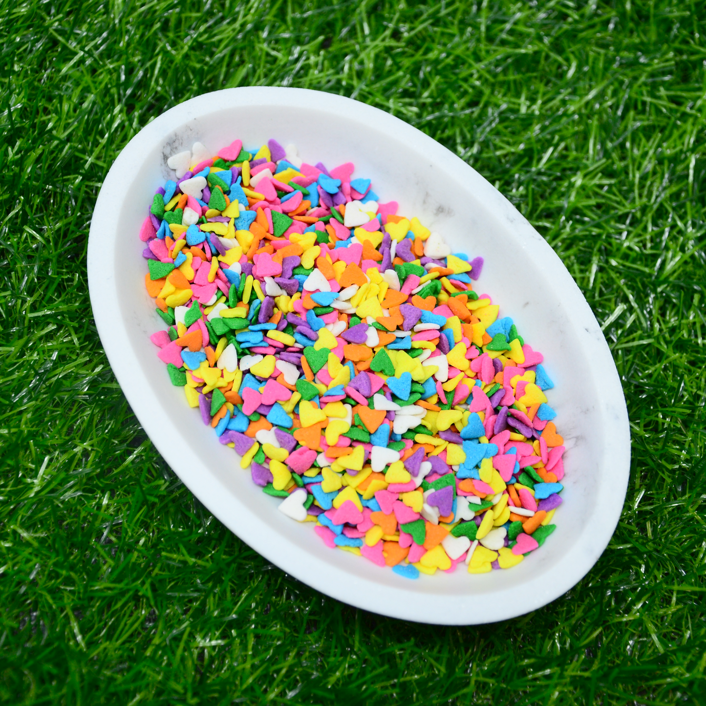Peaceful Pastel Confetti Hearts 2.9oz Bottle