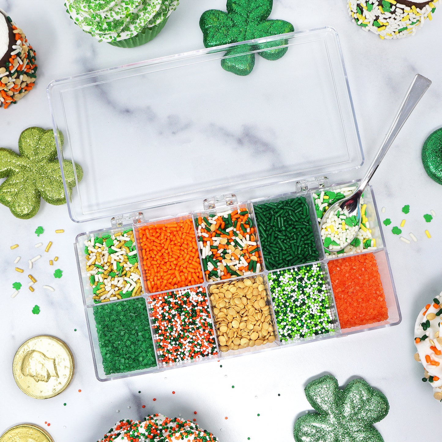 Load image into Gallery viewer, St. Patrick&amp;#39;s Day Sprinkle Decorating Kit 5.9oz.
